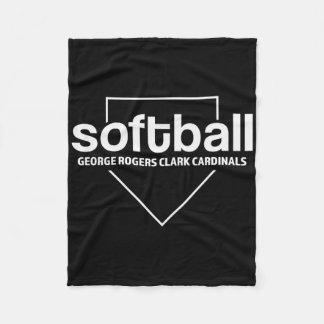 Cobertor De Velo George Rogers Clark Cardinals Softll Placa Base