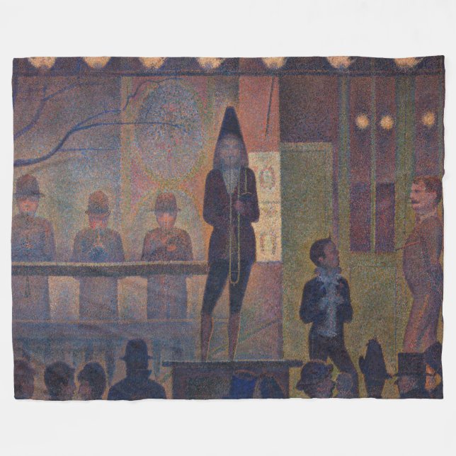 Cobertor De Velo Georges Seurat - Apresentação do Circo (Frente (Horizontal))