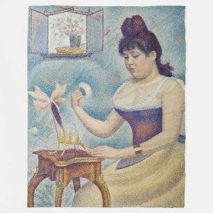 Cobertor De Velo Georges Seurat - Jovem mulher se alimentando