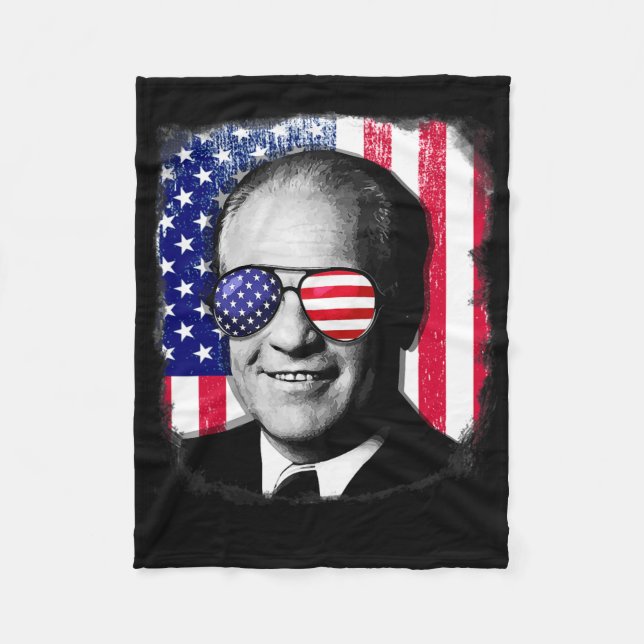 Cobertor De Velo Gerald Ford Us Flag 4 De Julho (Frente)