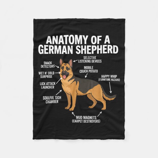 Cobertor De Velo German Shepherd  (Frente)