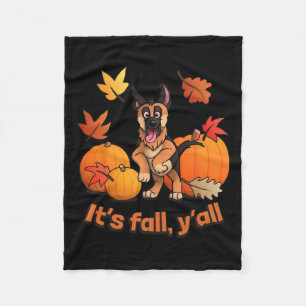 Cobertor De Velo German shepherd de outono