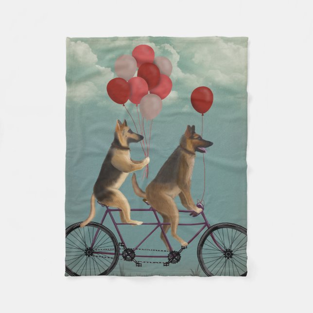Cobertor De Velo German shepherd Tandem (Frente)