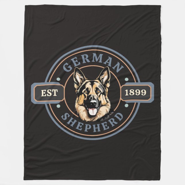 Cobertor De Velo German shepherd vazio (Frente)