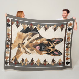 Cobertor De Velo German shepherd vazio