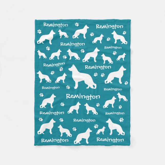 Cobertor De Velo German shepherd vazio | Presente Leal e Adorável (Frente)