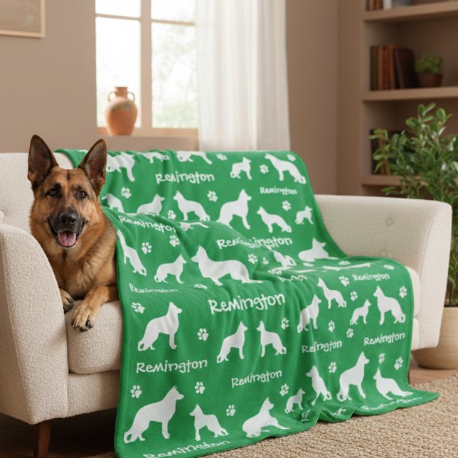 Cobertor De Velo German shepherd vazio | Presente Leal e Adorável (Personalized German Shepherd Blanket)