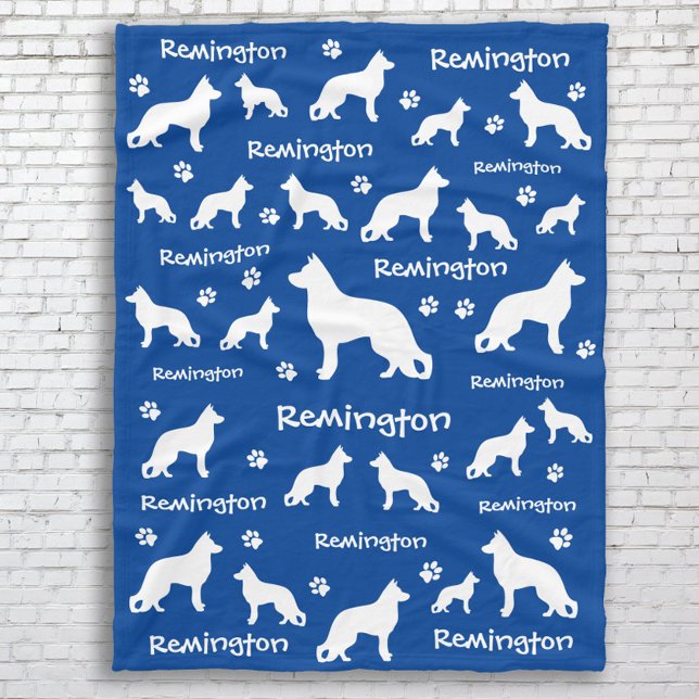 Cobertor De Velo German shepherd vazio | Presente Leal e Adorável (German Shepherd Dog Blanket - GSD Mom gift )