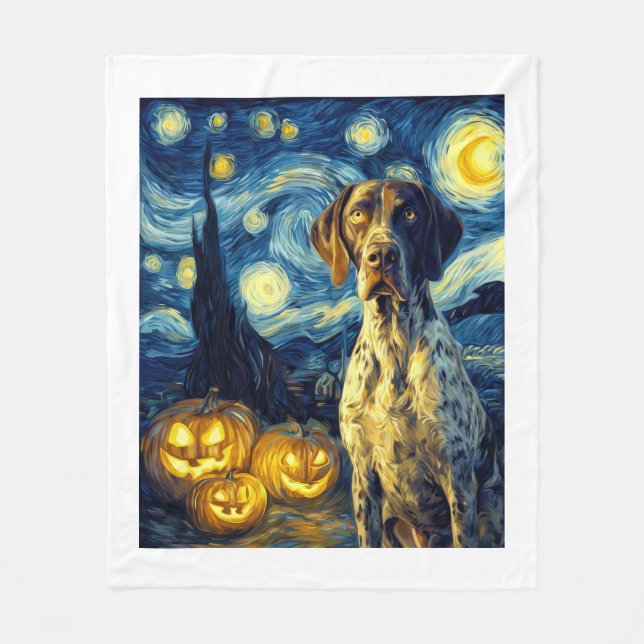 Cobertor De Velo German Shorthaired Pointer 1 Cachorro Fofo Dia das (Frente)