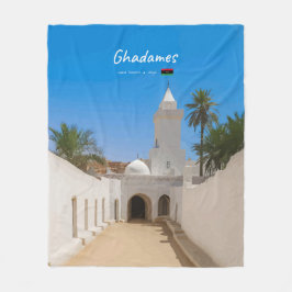 Cobertor De Velo Ghadames, Líbia - Mesquita Branca