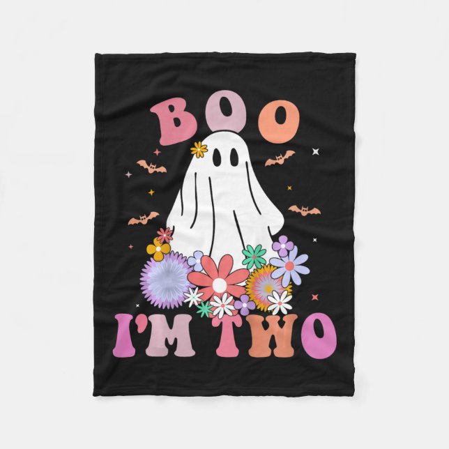 Cobertor De Velo Ghost Boo, sou segundo aniversário de 2 anos. (Frente)