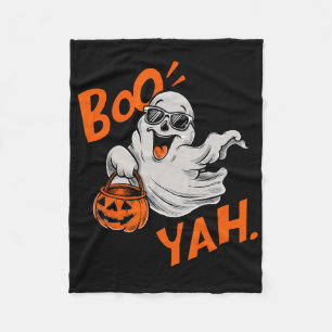 Cobertor De Velo Ghost Boo Yah Dia de as Bruxas engraçado Shirt Spo
