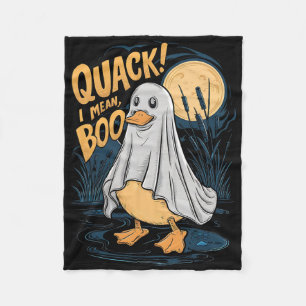 Cobertor De Velo Ghost Costume Cute Duck Quack I Quer Dizer Boo Spo