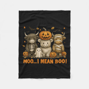 Cobertor De Velo Ghost Cow Moo I Quer Dizer Boo Halloween Outfit En