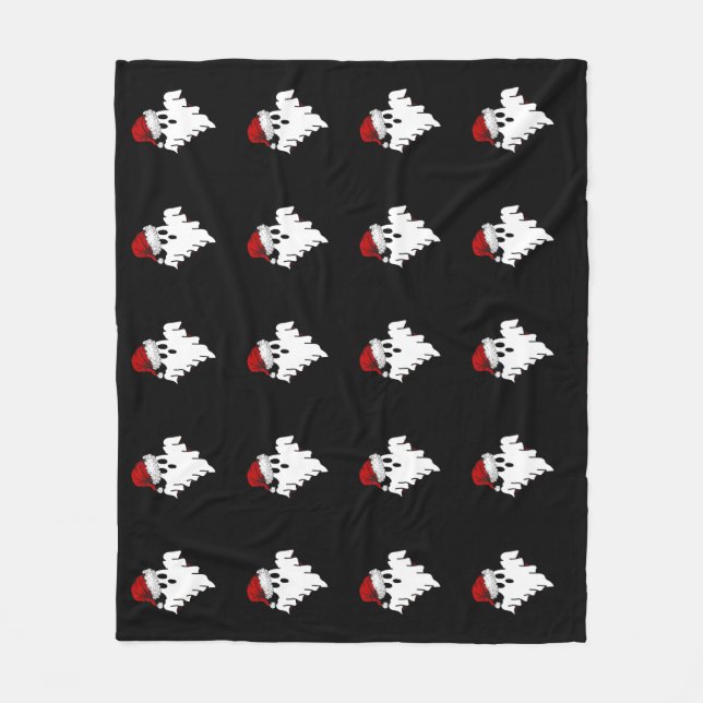 Cobertor De Velo Ghost de papais noeis (Frente)