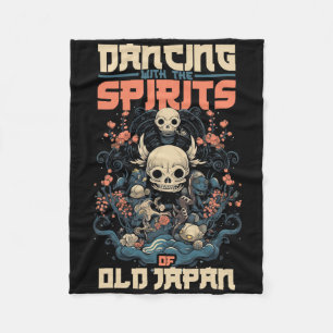 Cobertor De Velo Ghost Demon Dançando Com O Espírito Do Antigo Japã