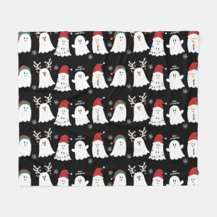 Cobertor De Velo Ghost Fleece Blanket de Feliz Natal