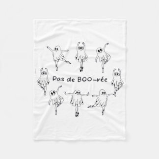 Cobertor De Velo Ghost Pas De Boo-rée Llet Dancer Spooky Halloween