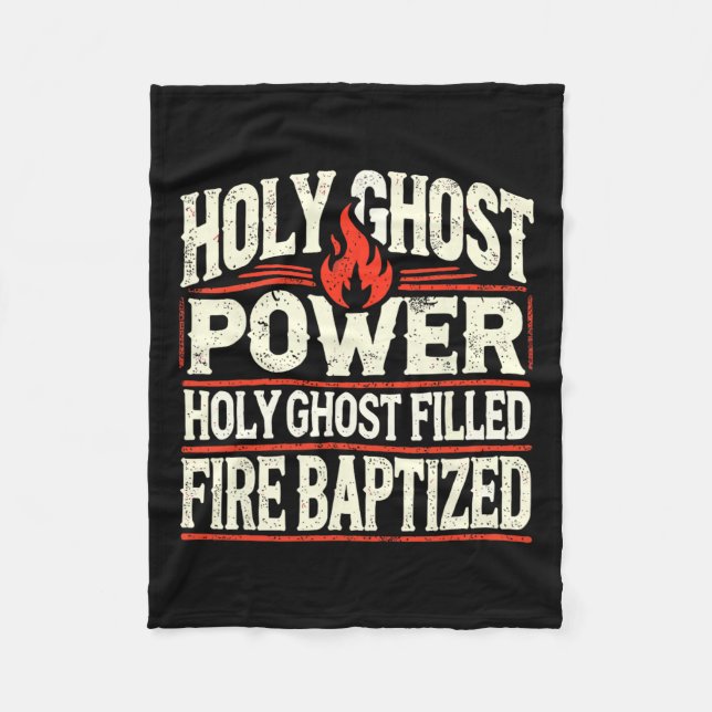Cobertor De Velo Ghost Power Christian Faith (Frente)