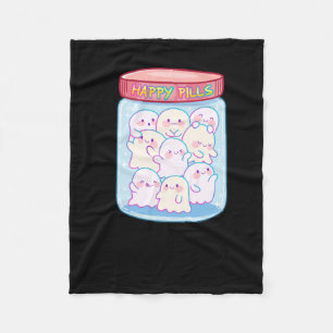 Cobertor De Velo Ghosts Happy Pills Sticker
