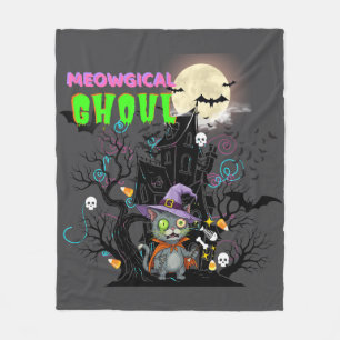 Cobertor De Velo Ghoul de bruxas do Halloween