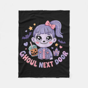 Cobertor De Velo Ghoul Próxima Porta Kawaii Zombie Garota Louca