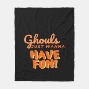 Cobertor De Velo Ghouls Só Quer Se Divertir