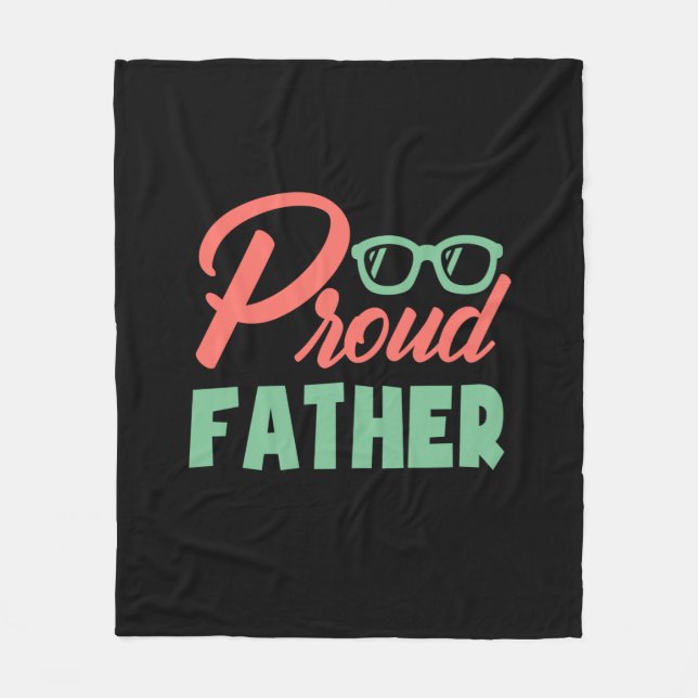Cobertor De Velo Gifts Dad | Proud Father (Frente)