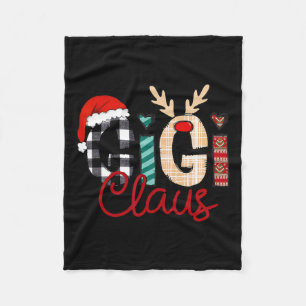 Cobertor De Velo Gigi Claus Reindeer Christmas