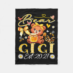 Cobertor De Velo Gigi Est 2027 Laço Floral Dia das Mães Urso