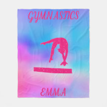 GIMNASTICS GYMNAST FLEECE BLANKET PERSONALIZADO!
