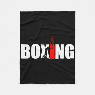 Cobertor De Velo Ginásio Amante do Boxe Boxeador Kickboxing Kickbox