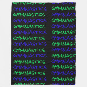 Cobertor De Velo Ginástica Typografia Fleece Blanket