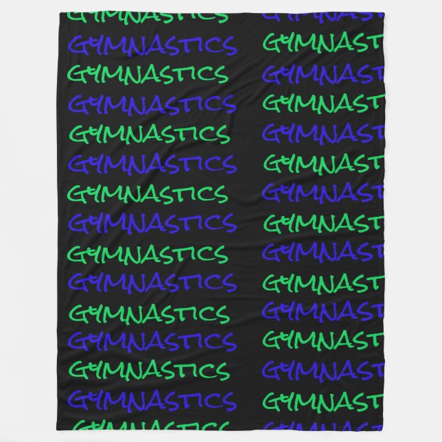 Cobertor De Velo Ginástica Typografia Fleece Blanket (Frente)