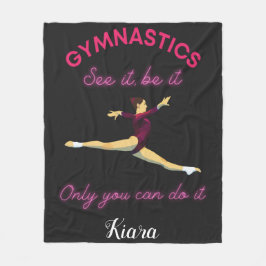 Cobertor De Velo Ginástica Veja, seja ele - Só você pode fazer isso