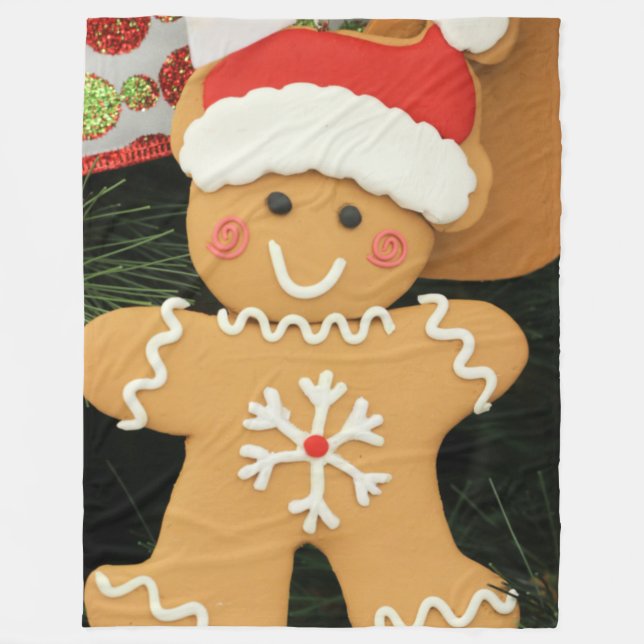 Cobertor De Velo Ginger Bread Man (Frente)