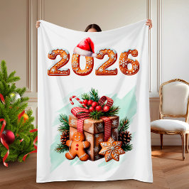 Cobertor De Velo Gingerbread 2026 Holiday Christmas 