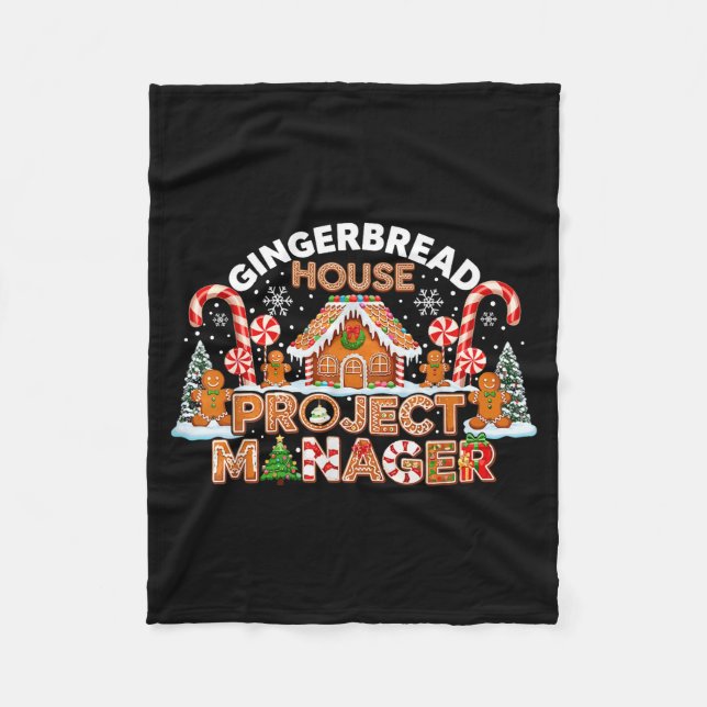 Cobertor De Velo Gingerbread Man Costume, Gingerbread House Project (Frente)