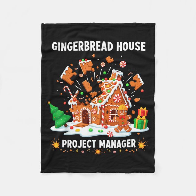 Cobertor De Velo Gingerbread Man Costume, Gingerbread House Project (Frente)