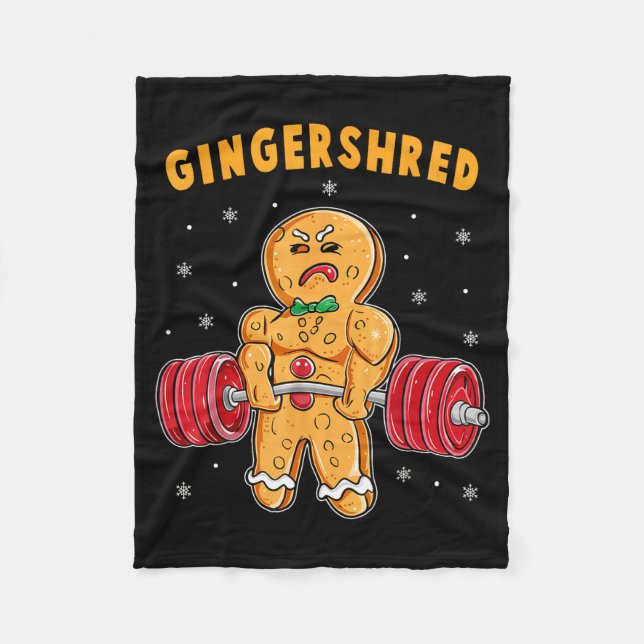 Cobertor De Velo Gingershred Engraçado Homem de Biscoito de Gengibr (Frente)