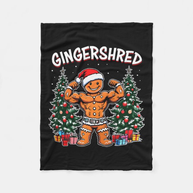 Cobertor De Velo Gingershred Funny Gingerbird Man Gym (Frente)