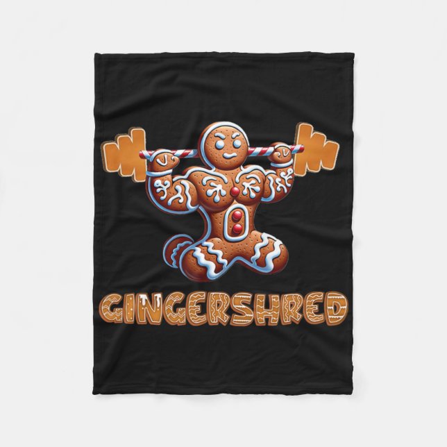 Cobertor De Velo Gingershred Funny Gingerbird Man Gym (Frente)