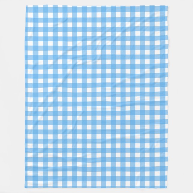 Cobertor De Velo Gingham azul (Frente)