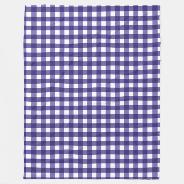 Cobertor De Velo Gingham azul marinho (Frente)