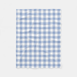 Cobertor De Velo Gingham Clássico Azul Verificado