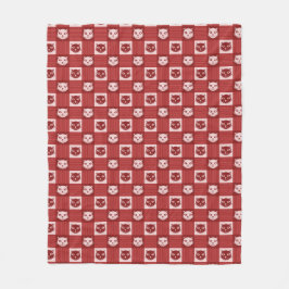 Cobertor De Velo Gingham Patterno Gingham Vermelho Cinto