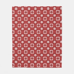 Cobertor De Velo Gingham Patterno Gingham Vermelho Cinto