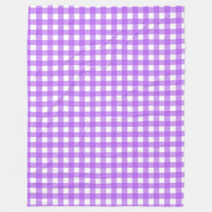 Cobertor De Velo Gingham roxo brilhante