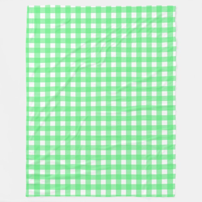 Cobertor De Velo Gingham verde (Frente)
