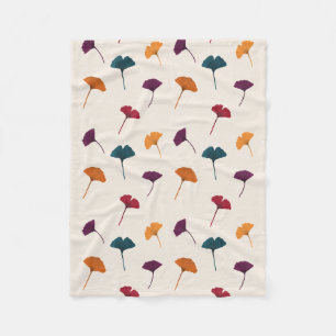 Cobertor De Velo Ginkgo Leaf Pattern Watercolor Call Cores de outon